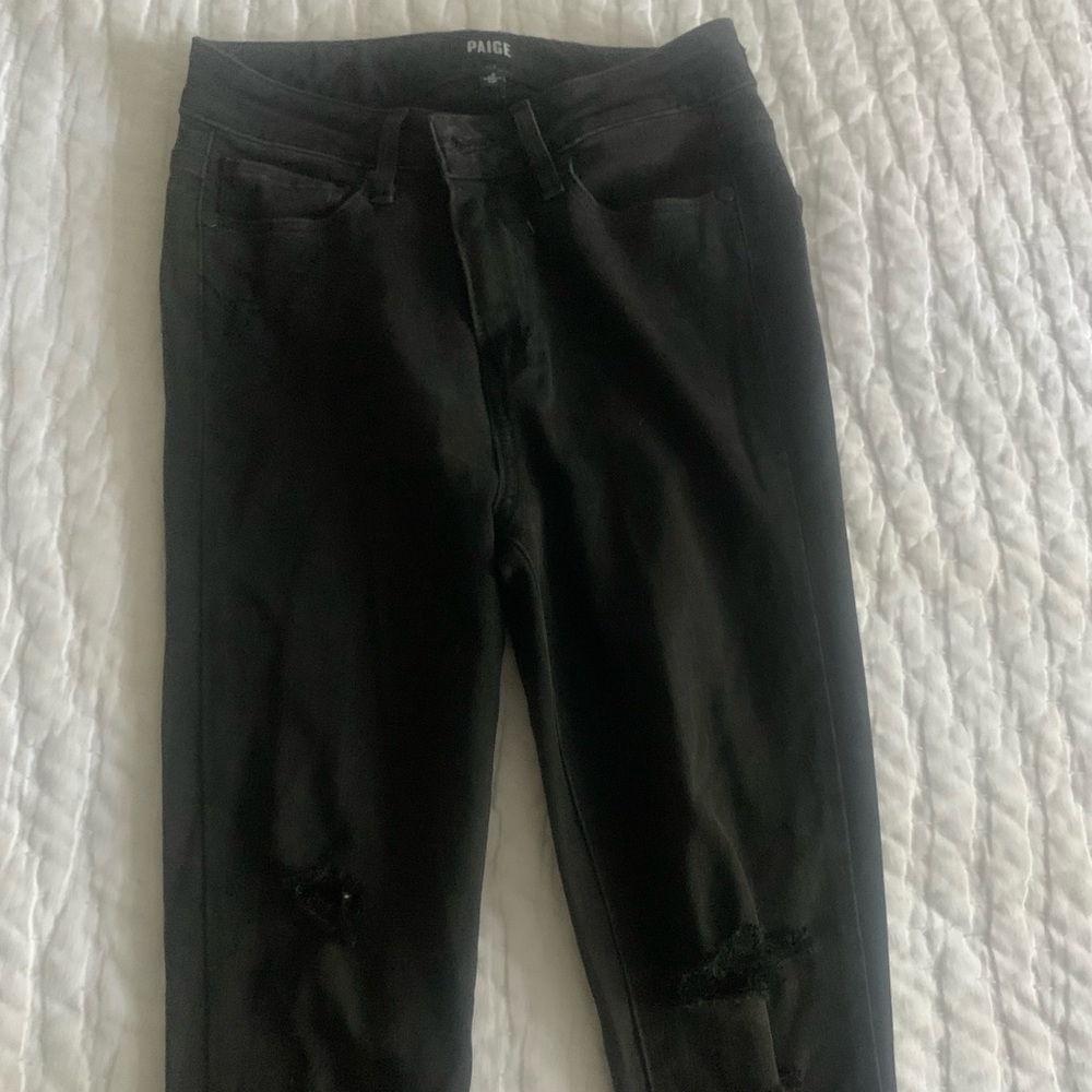 Paige black jeans size 24